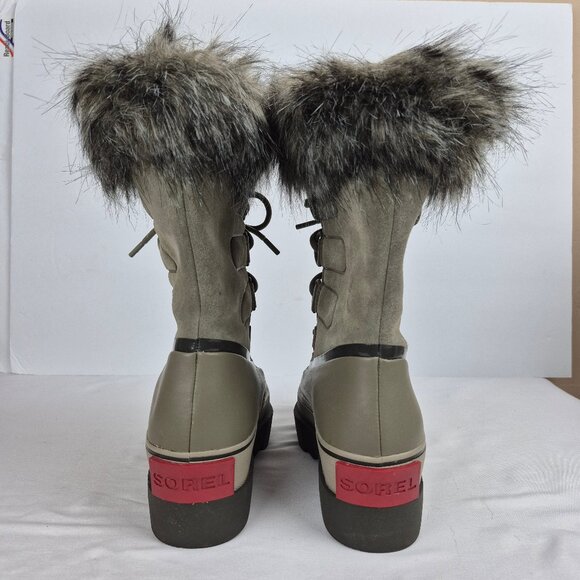 Sorel Joan of Artic Next Boot Waterproof Faux Fur Color: Sage Size 7 - Picture 4 of 16